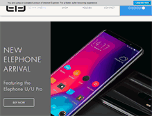 Tablet Screenshot of elephone.com